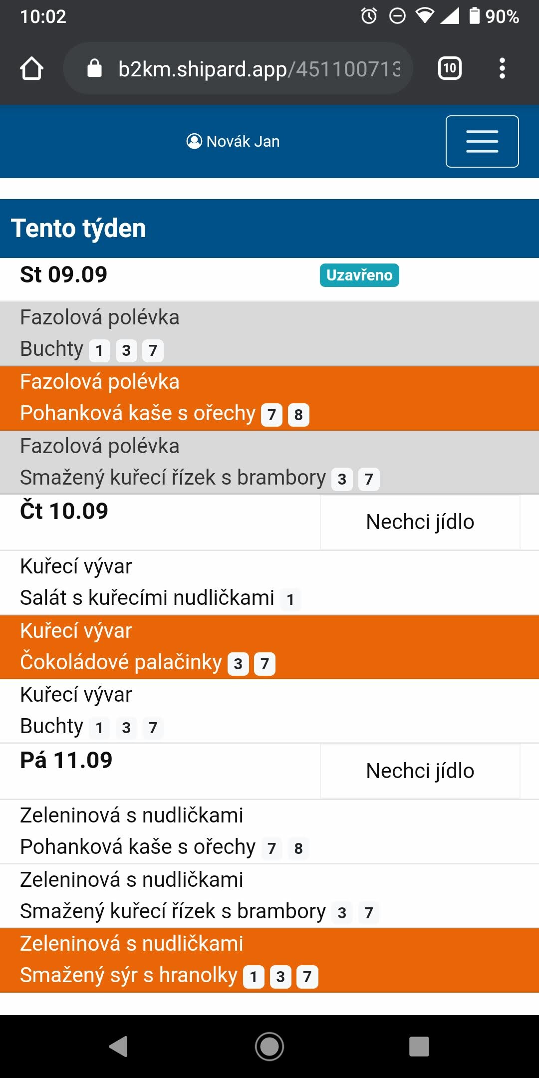 Obrazovka - mobilní telefon